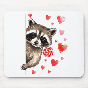Lustiger Wilder Waschbär Valentinstag Sarkastische Mousepad