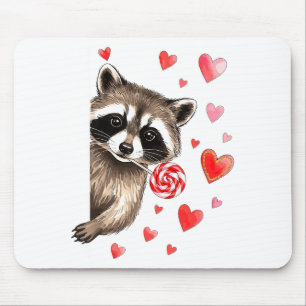 Lustiger Wilder Waschbär Valentinstag Sarkastische Mousepad