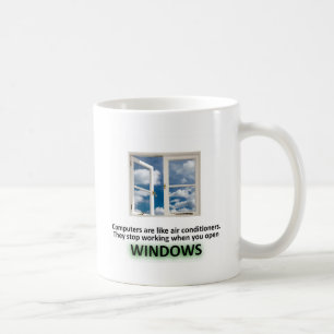 Lustiger Windows-Witz - GeekShirts Kaffeetasse