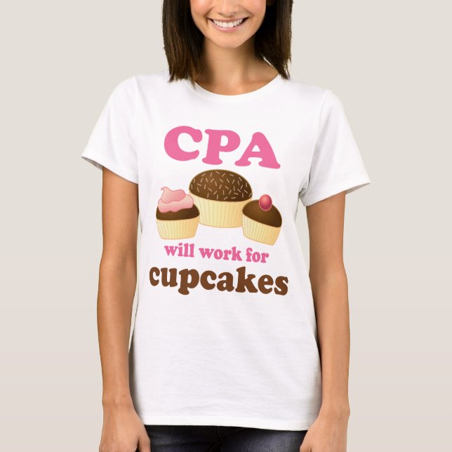 Lustiger Wirtschaftsprüfer CPAs T-Shirt (Vorderseite)