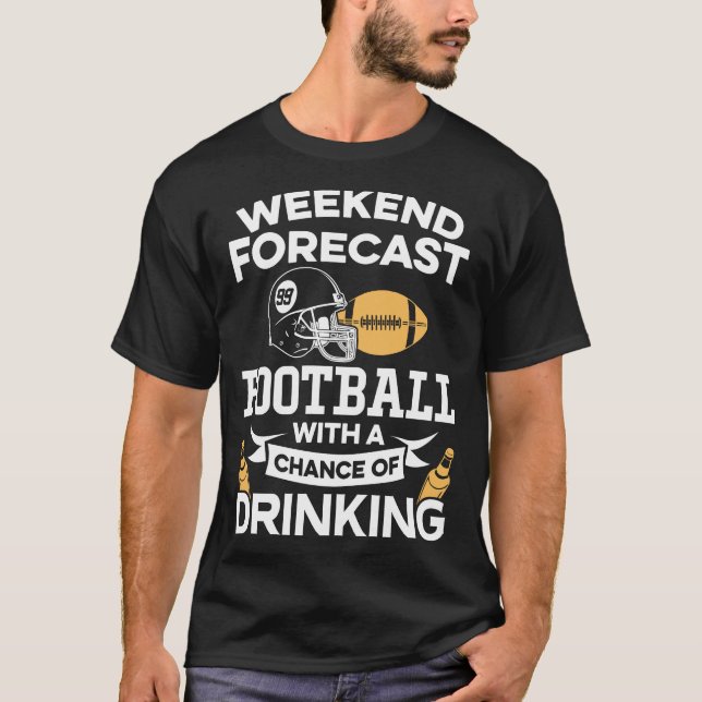 Lustiger Wochenenden-Prognosen-Fußball mit dem T-Shirt (Vorderseite)
