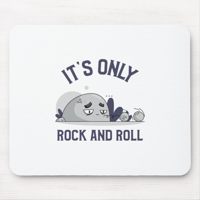 lustiger Wortgefecht über das Rollen von Steinen Mousepad (Vorne)