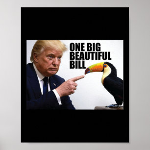 Lustiger Wortwitz Donald Trump Eine große schöne R Poster