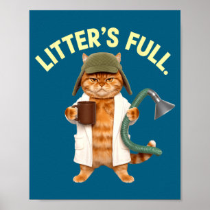 Lustiger Wurf S Vollkatze Parodie Poster