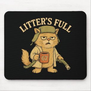 Lustiger Wurf Vollkatze Parodie 67 Sechs Sieben Me Mousepad