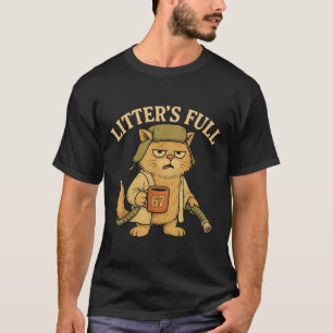 Lustiger Wurf Vollkatze Parodie 67 Sechs Sieben Me T-Shirt