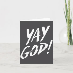 Lustiger Yay Gott Grafik Jesus Christliche Religio Karte