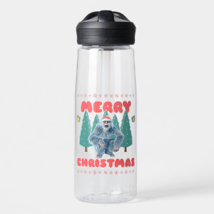Lustiger Yeti - Frohe Weihnachten Trinkflasche