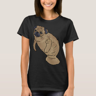 Lustiger Yoga-Mops, Hund Schwein Laib Brot, Künstl T-Shirt