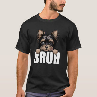 Lustiger Yorkie Bruh Yorkshire Terrier Hundeliebha T-Shirt