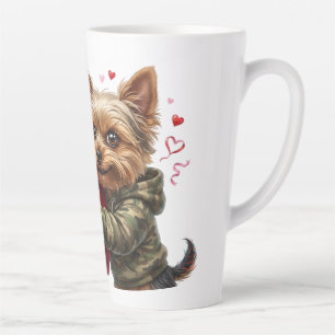 Lustiger Yorkie-Valentinsgruß-Becher   Süßes Yorki Milchtasse