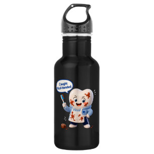 Lustiger Zahnarzt Humor Schokolade Aluminium Wasse Edelstahlflasche