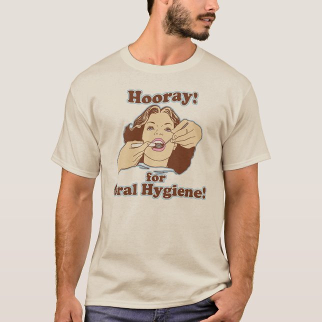 Lustiger Zahnarzt-Hygieniker AVW T-Shirt (Vorderseite)