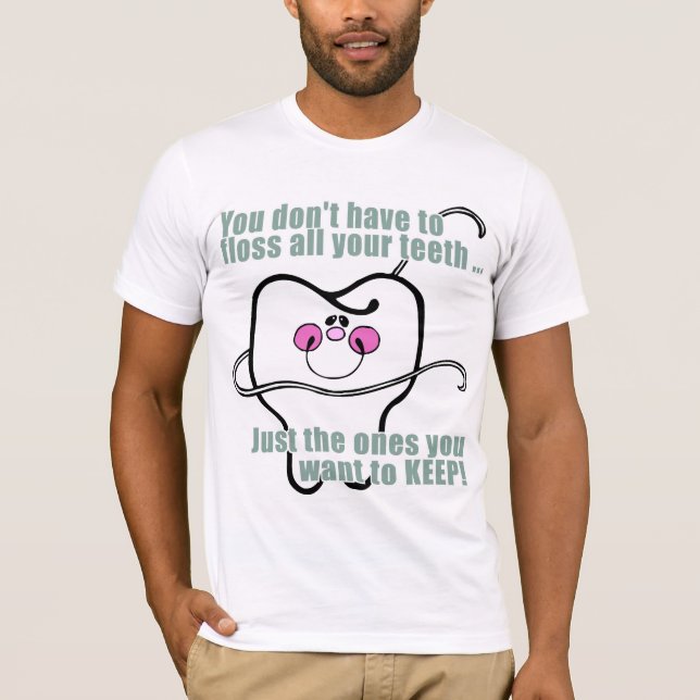 Lustiger Zahnarzt und Zahnarzthelfer T-Shirt (Vorderseite)