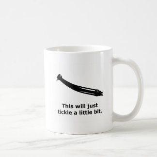 lustiger zahnmedizinischer trockener Spaß Kaffeetasse