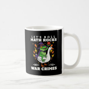 Lustiger Zauberer-Frosch reitet Gans Let's Roll Ta Kaffeetasse