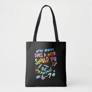 Lustiger Zeichen Sketchkünstler Tasche