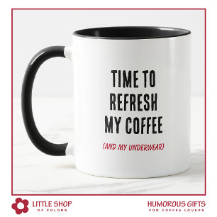 Lustiger Zeitpunkt, meine Kaffeetypografie aufzufr Tasse