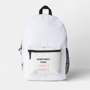 Lustiger Zitat-Rucksack für alltägliche Abenteuer Bedruckter Rucksack