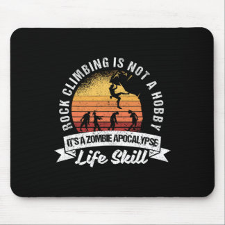 Lustiger Zombie-Escape-Kletterer Rockklettern ist Mousepad