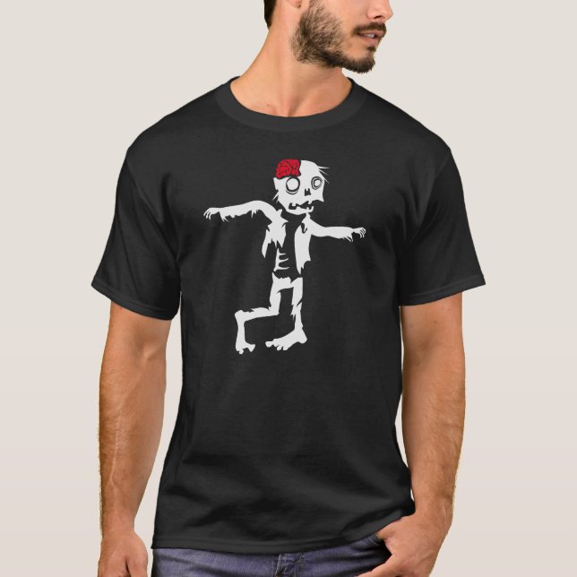 lustiger Zombie T-Shirt (Vorderseite)