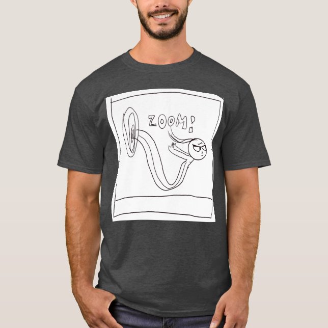 Lustiger Zoom T-Shirt (Vorderseite)