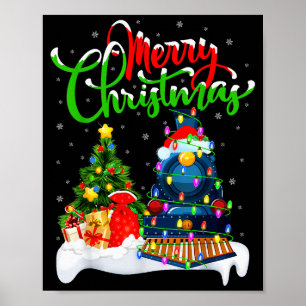 Lustiger Zugliebhaber Weihnachtsbeleuchtung Weihna Poster