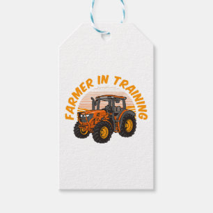 Lustiger zukünftiger Bauer in Ausbildung Traktor L Geschenkanhänger