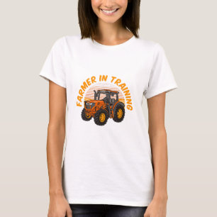 Lustiger zukünftiger Bauer in Ausbildung Traktor L T-Shirt