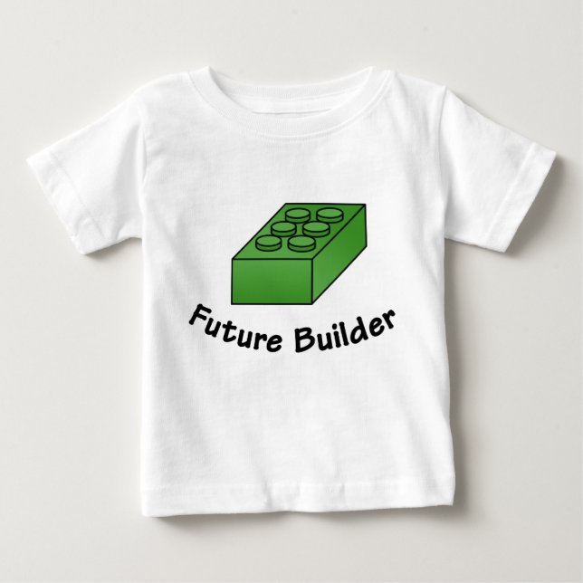 Lustiger zukünftiger Erbauer - Baby T-shirt (Vorderseite)