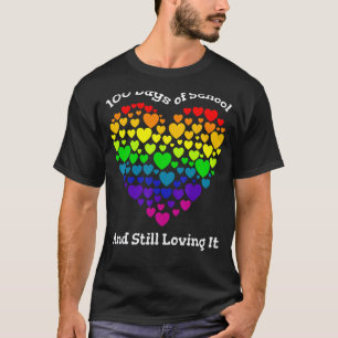 Lustiges 100. Schultags-Shirt Lehrer Herz Vale T-Shirt