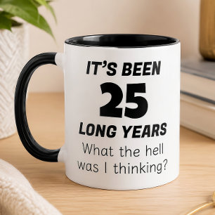 Lustiges 25. Jubiläum  Tasse