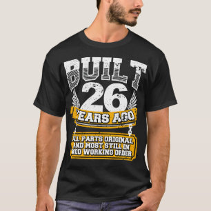Lustiges 26. Geburtstags-Shirt Vintage 26 Jahre al T-Shirt