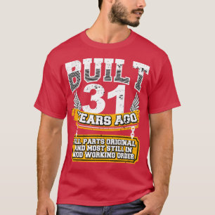 Lustiges 31. Geburtstags-Shirt Vintage 31 Jahre al T-Shirt