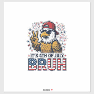 Lustiges 4. Juli Adler Bruh Patriotisches Hemd Des Aufkleber
