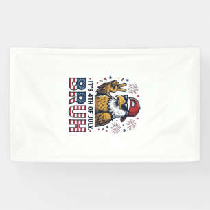 Lustiges 4. Juli-Adler Bruh patriotisches Shirt-De Banner