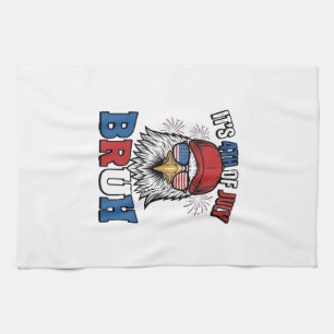Lustiges 4. Juli-Adler Bruh patriotisches Shirt-De Geschirrtuch