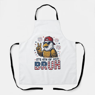 Lustiges 4. Juli Adler Bruh Patriotisches Shirt-De Schürze