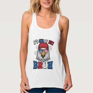 Lustiges 4. Juli-Adler-Bruh-patriotisches Shirt-De Tank Top