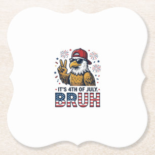 Lustiges 4. Juli Adler Bruh Patriotisches Shirt-De Untersetzer