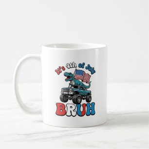 Lustiges 4. Juli Dinosaurier Monster Truck Shirt_1 Kaffeetasse