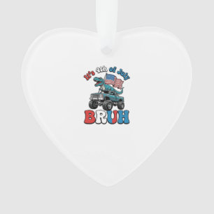 Lustiges 4. Juli Dinosaurier Monster Truck Shirt_1 Ornament