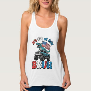 Lustiges 4. Juli Dinosaurier Monster Truck Shirt_1 Tank Top