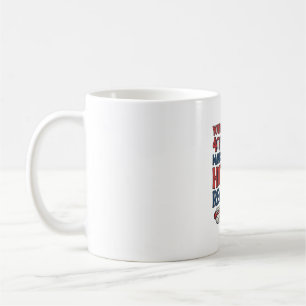 Lustiges 4. Juli Hot Dog patriotisches Shirtsdesig Kaffeetasse