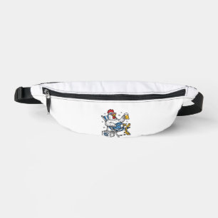 Lustiges 4. Juli Huhn Bier Patriotisches T-Shirt D Bauchtasche