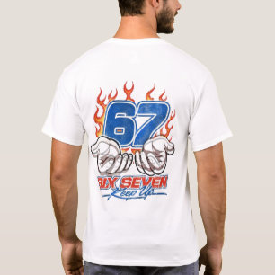Lustiges 67 Keep Up Trendy Streetwear Grafik T-Shi T-Shirt