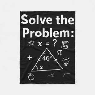 Lustiges 67 Mathe-Meme Löse das Problem Lehrer Für Fleecedecke