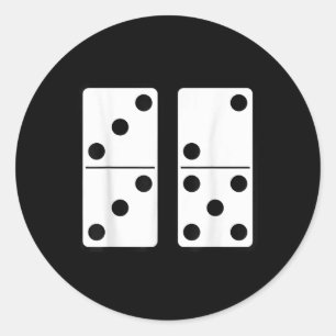 Lustiges 67 Meme Domino-Süchtiger Spiel Sechs Sieb Runder Aufkleber
