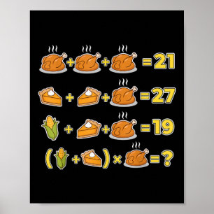 Lustiges 67 Meme Erntedankfest Mathematik Logik-Rä Poster