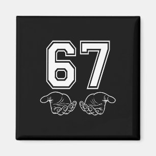 Lustiges 67 Meme Kostüm Six Seven Halloween Gen Z Magnet
